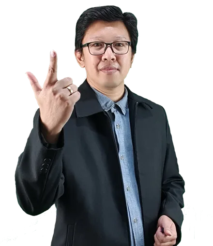 Andreas Hartono, CFP — Menunjuk ke atas