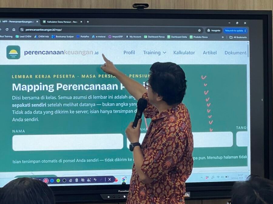Kegiatan Andreas Hartono, CFP — August 2026